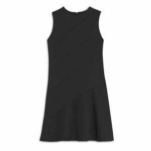 Theory Diagonal Flare Mini Dress Precision Ponte In Black Size 8